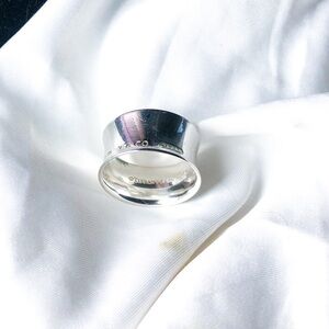 ⬇️SALE‼️ Tiffany and co 1837 engraved large band ring